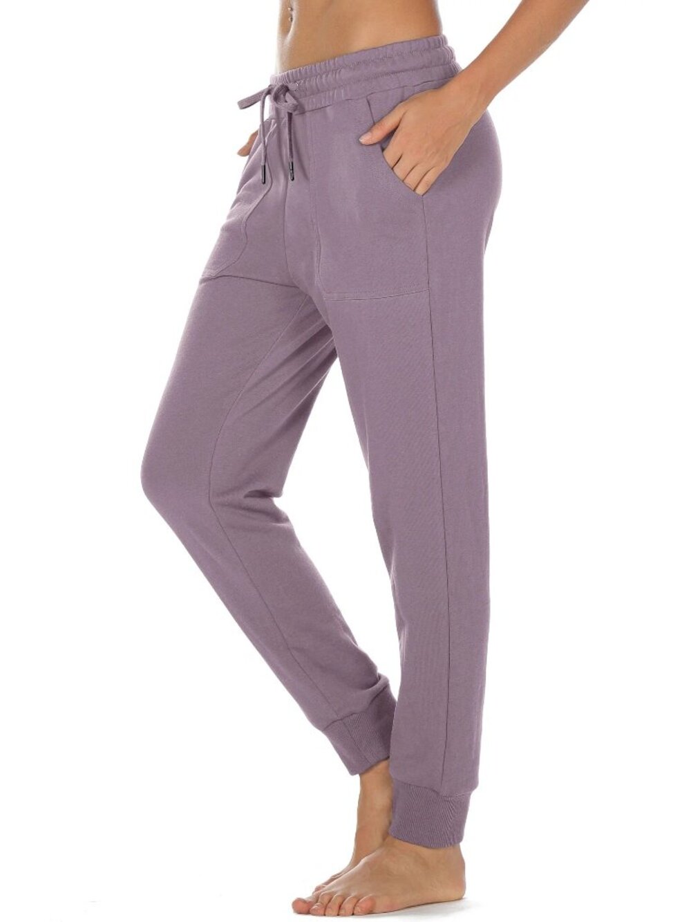 Weatherproof Sweatpants Size Large Vintage Lavender Jogger Drawstring Waistband